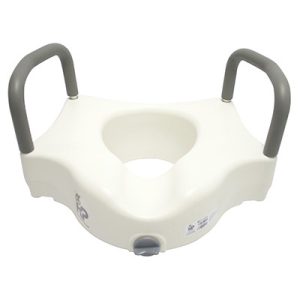 Eleva Sanitario con Seguro y Apoyabrazos